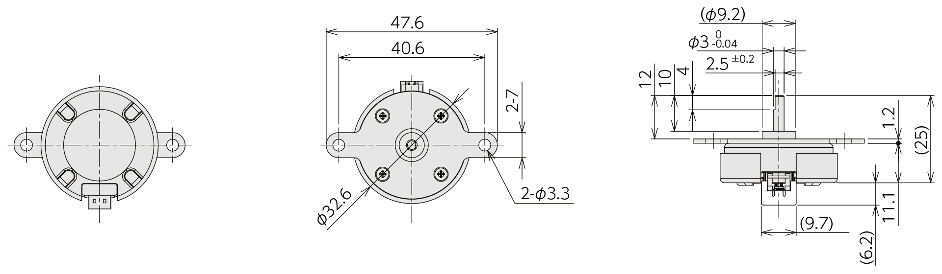Structure & external form dimensions MR300P