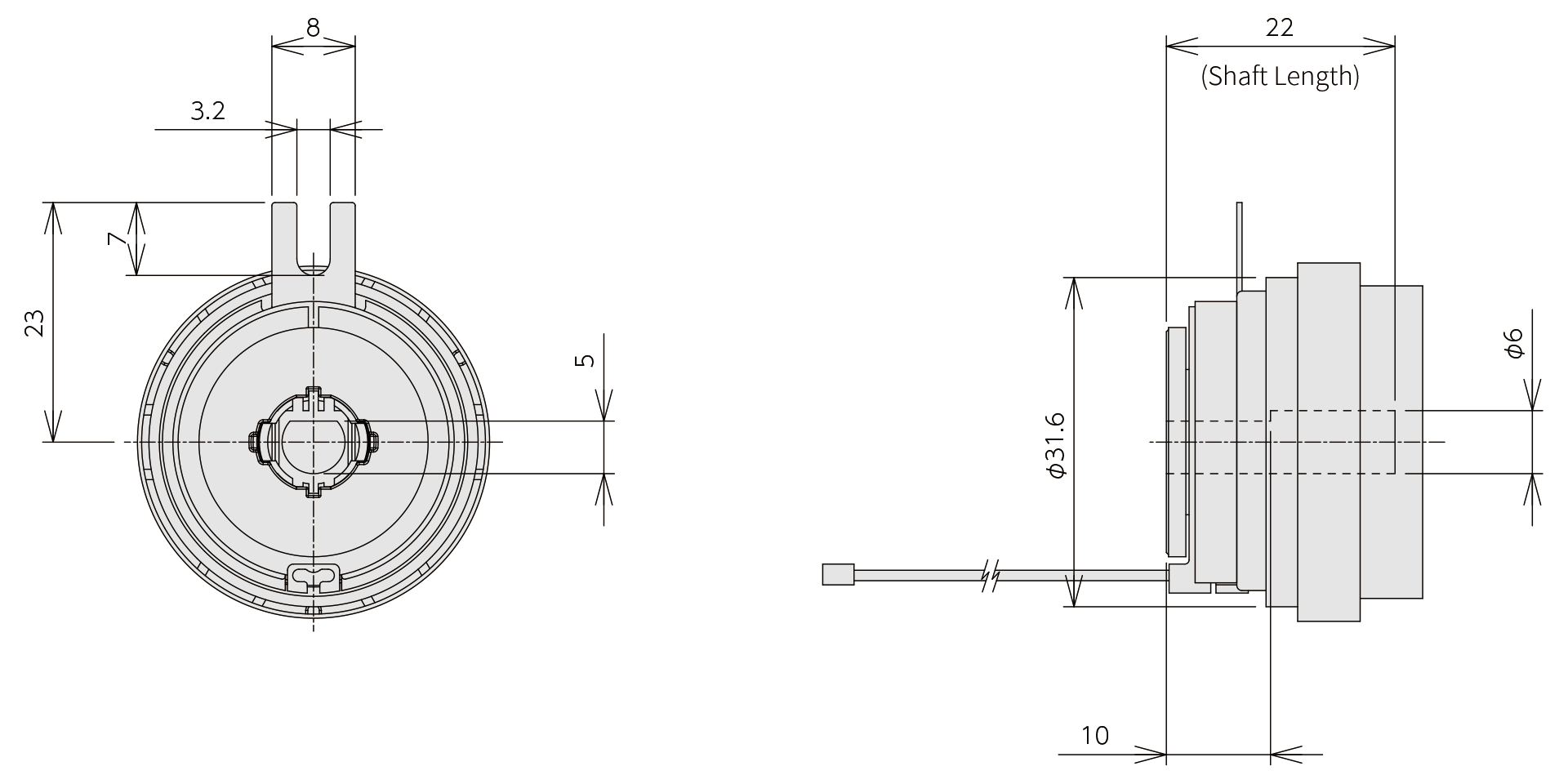 Structure & external form dimensions SMT-50TR