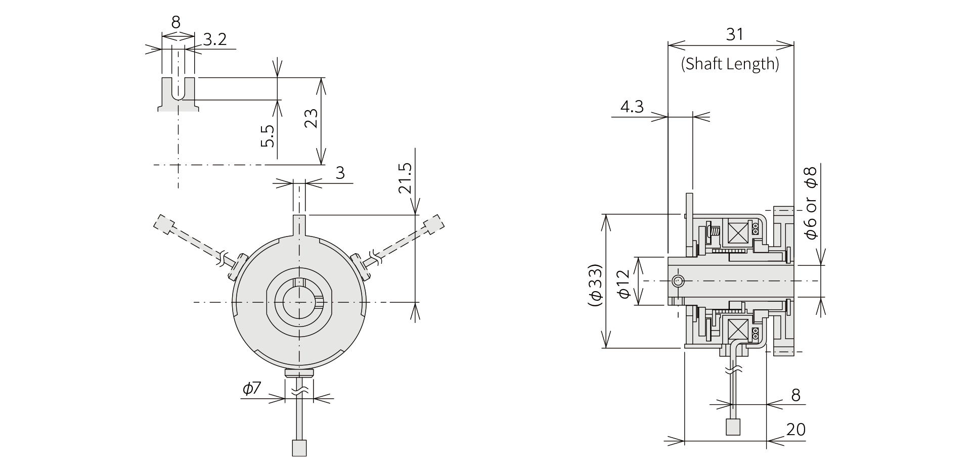Structure & external form dimensions  DSC-33C