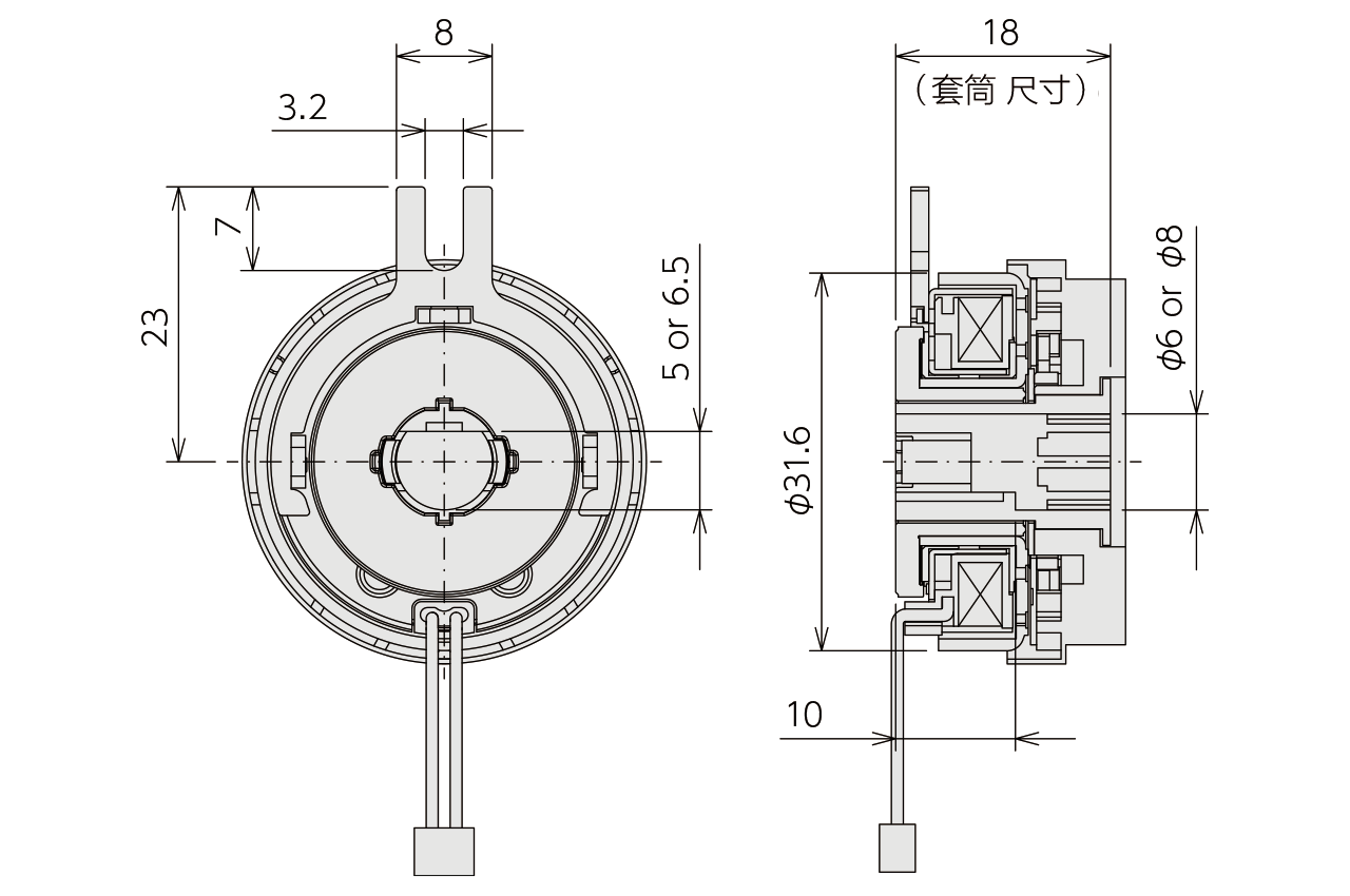构造、外部尺寸　MCA-50T