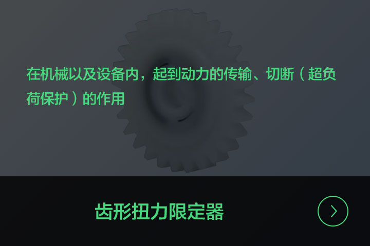 齿形扭力限定器